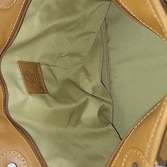 Piel Leather Tan Tote Crossbody Shoulder Bag New - Picture 12 of 13